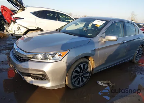 2017 Honda Accord Hybrid из США, поврежденный, VIN JHMCR6F33HC021635